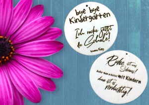 Gravierte Dankeschöns für Erzieher/innen oder Lehrer/innen